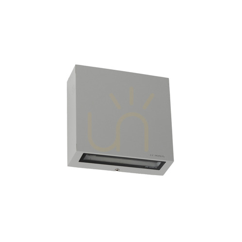 Prüfen NORLYS NORA 2472 LED-Außenwandleuchte, 15,3 W, 4000 K, DALI2, Up/Down, Hellgrau RAL 9006