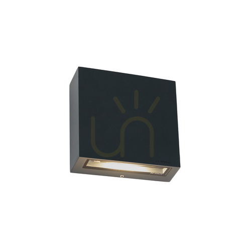 Prüfen Norlys Nora 2473GR LED-Außenwandleuchte, 15,3 W 3000 K, IP65, DALI2, Graphit, 13 × 13 cm