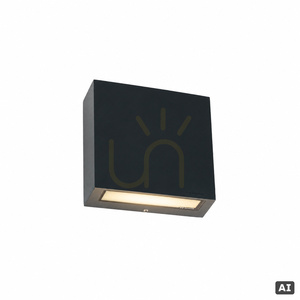Außenwandleuchte NORLYS Nora 2486GR graphit, LED 15 W 2700 K, satiniertes Glas, Licht nach oben und unten small 1