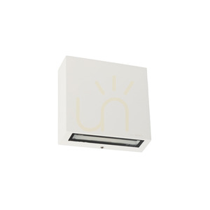 LED-Außenwandleuchte Nora 2495WH, 8 W, 2700 K, DALI2, Licht nach unten, Weiß RAL 9003 – NORLYS small 1