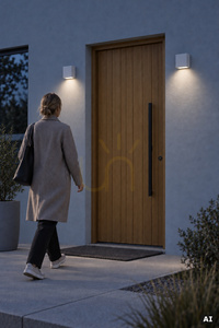 Norlys Nora 2499WH LED-Außenwandleuchte weiß, 8 W 4000 K DALI2, satiniertes Glas small 2