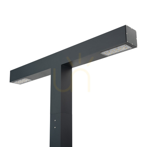 Prüfen Norlys Trelleborg 2613GR LED-Doppelmastaufsatzleuchte für Mast 100×110 mm, Graphit RAL 7016, 41,6 W 3000 K, DALI2