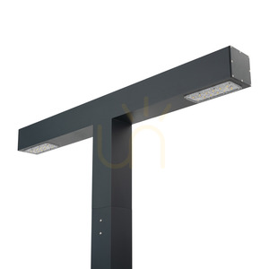 Norlys Trelleborg 2613GR LED-Doppelmastaufsatzleuchte für Mast 100×110 mm, Graphit RAL 7016, 41,6 W 3000 K, DALI2 small 1