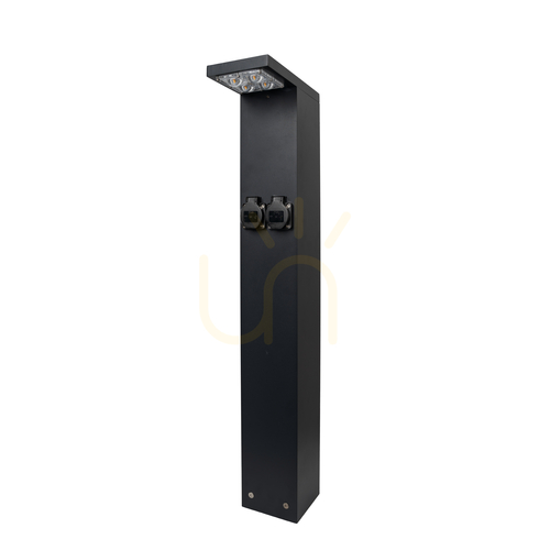 Prüfen Skara 2947BL – Schwarzer LED-Lichtmast von NORLYS