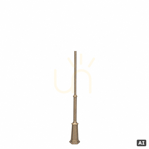 Prüfen Lichtmast Norlys Lamppost 3010BD Goldpatina, höhenverstellbar 120–220 cm