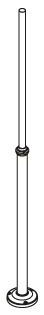 Prüfen Lichtmast NORLYS Lamppost 3011BS silber patiniert Aluminiumguss