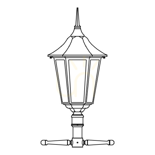 Prüfen Gartenlaterne „Modena 3012BD Gold E27“ von NORLYS