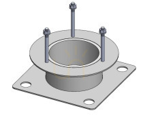 Prüfen Montageadapter NORLYS 3087 für Egersund- und Stavanger-Pollerleuchten, feuerverzinkt