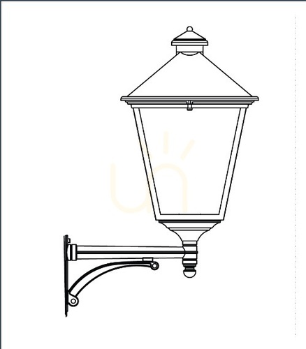 Prüfen London 4118CS – Rostfarbene LED-Außenwandleuchte von NORLYS