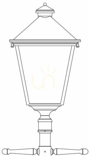 Prüfen London 4126BC LED-Gartenlaterne aus Kupfer von NORLYS