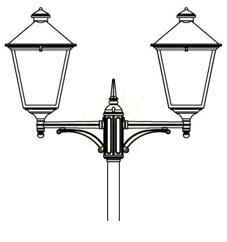 Prüfen London 4130 v. Chr. LED-Gartenlaterne aus Kupfer von NORLYS
