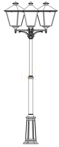 Prüfen London 4134BC LED-Gartenlaterne aus Kupfer von NORLYS