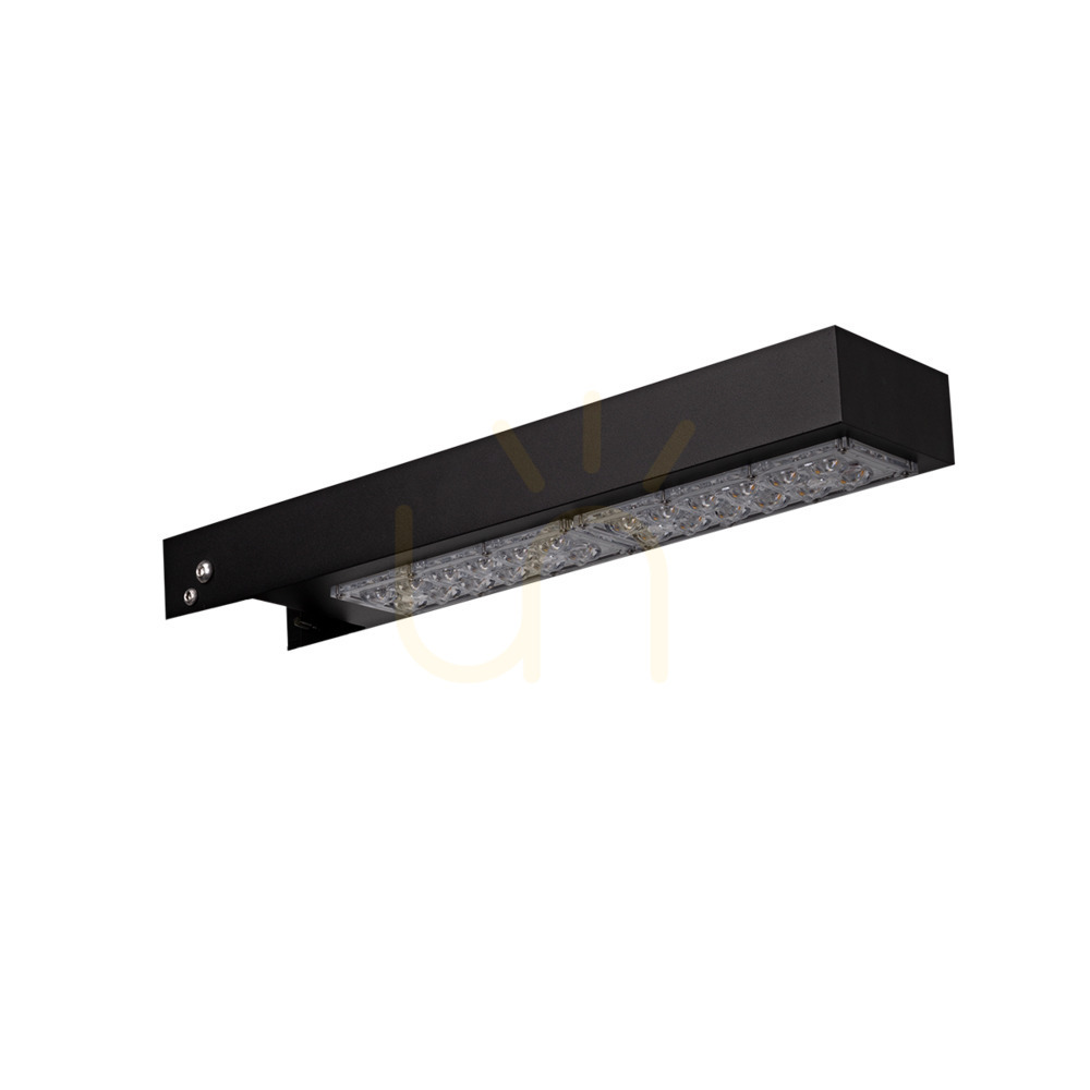 Norlys Asker Head 4314BL LED pole-top luminaire for Ø50/60/76 mm poles, black RAL 9005, 39.8 W 3000 K, DALI2