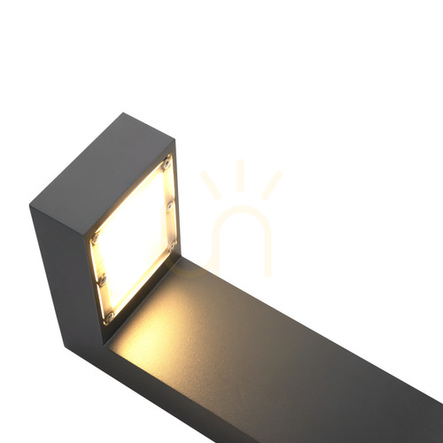 Prüfen Pollerleuchte NORLYS Asker 5208GR graphit LED 8,5W 3000K 55 cm DALI2