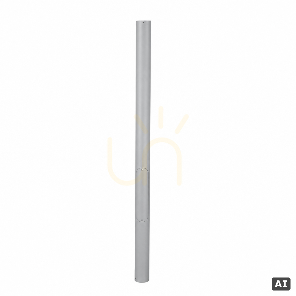 NORLYS Egersund Park 6101AL lighting pole, light grey RAL 9006, 211.5 cm, for the Egersund Park luminaire