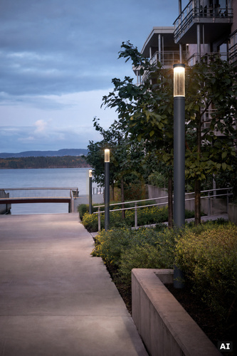 Prüfen Gartenpollerleuchte NORLYS Egersund Park 6112GR LED 23,9W 2314 lm 4000K Graphit IP65 250 cm