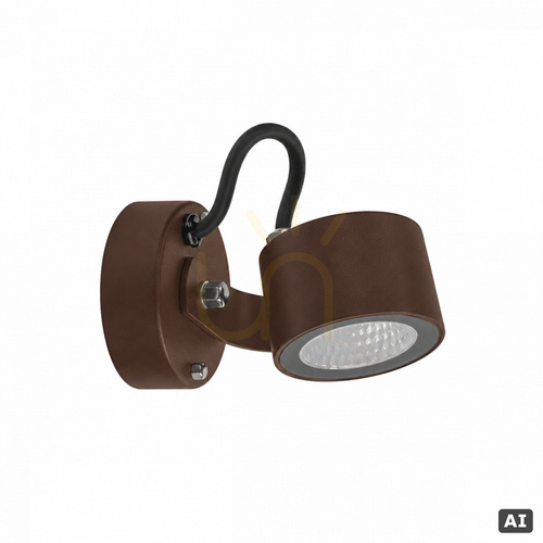 Prüfen Außenwandleuchte Norlys Moss 6161CS, LED-Richtstrahler 4,2 W 3000 K 36°, Farbe Cortenstahl