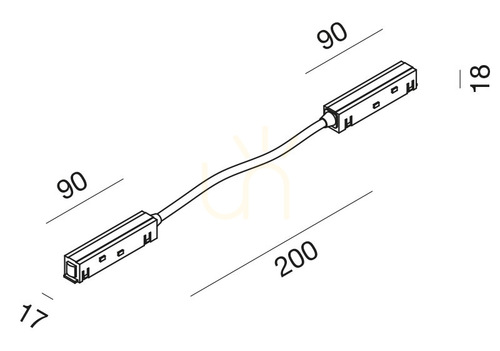 Prüfen GBIC11-Sammelschienenverbinder, weiß, Gea Luce