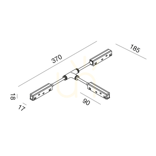 Prüfen GBIC24-Sammelschienenverbinder, schwarz, Gea Luce