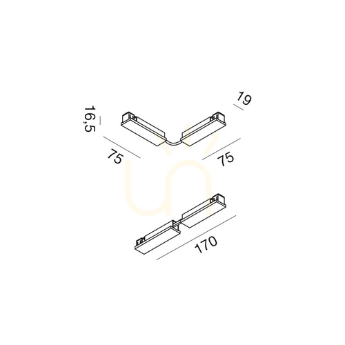 Prüfen GBIC40-Sammelschienenverbinder, silber, Gea Luce