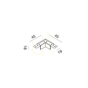 GBIGS5-Sammelschienenverbinder, vergoldet, Gea Luce small 1