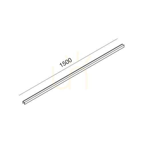 Prüfen GBIN40 Schlanke Magnetschiene, 1,5 m, Gold, Gea Luce