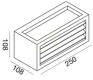GES311 Silver Gea Luce Außenwandleuchte, IP54 small 1