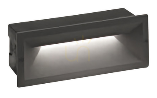 Prüfen Einbau-Stufenleuchte Gea Luce GES350 Graphit LED 13 W 1200 lm 4000 K IP65