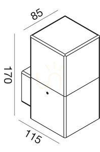 GES410 Wandleuchte „Graphite“ für den Außenbereich von Gea Luce, IP44 small 1