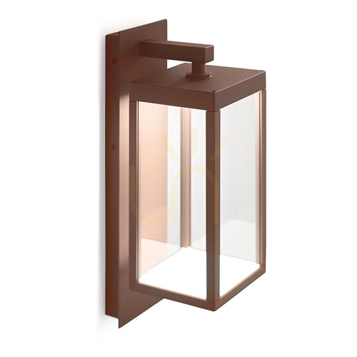 Prüfen LED-Außenwandleuchte Gea Luce GES772C, braun, 3000 K, IP54