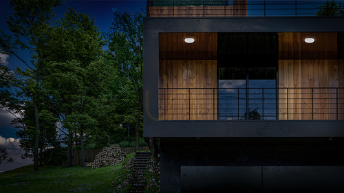 Prüfen GES830 Weiße Gea Luce Außen-Deckenleuchte, IP66