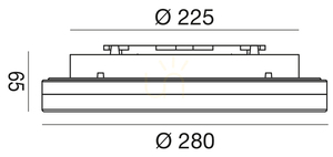 GES830 Weiße Gea Luce Außen-Deckenleuchte, IP66 small 2