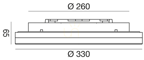Prüfen GES831 Weiße Gea Luce Deckenleuchte für den Außenbereich, IP66