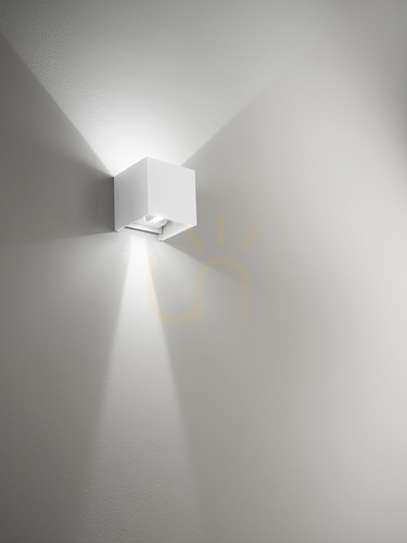 Prüfen GES860C Weiße Gea Luce Außenwandleuchte, IP54
