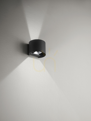 Prüfen Gea Luce GES873C LED-Außenwandleuchte, mattschwarz, IP54