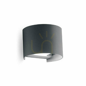 GES876C Graphite Gea Luce Außenwandleuchte, IP65 small 0