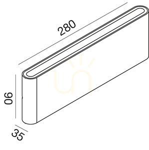GES883C Weiße Gea Luce Außenwandleuchte, IP54 small 1