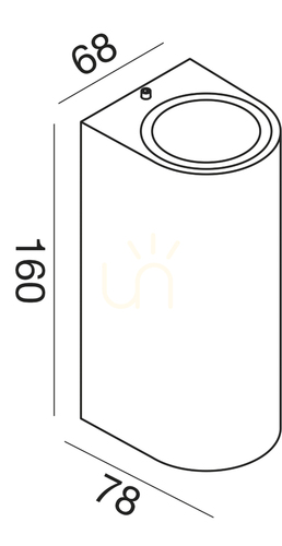 Prüfen Gea Luce GES903 Außenwandleuchte mattweiß 2×GU10 IP44