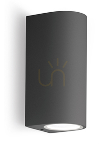 GES904 Graphite Gea Luce Außenwandleuchte, IP44 small 0
