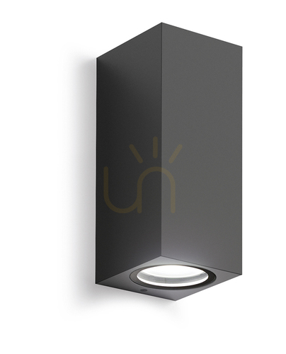 Prüfen GES914 Graphite Gea Luce Außenwandleuchte, IP44