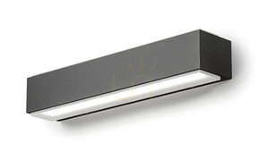 GES963 Graphite Gea Luce Außenwandleuchte, IP65 small 0