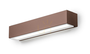 GES965 Rostfarbene Gea Luce Außenwandleuchte, IP65 small 0