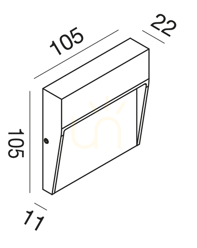 Prüfen GES982C Braune Gea Luce-Treppenbeleuchtung, IP65