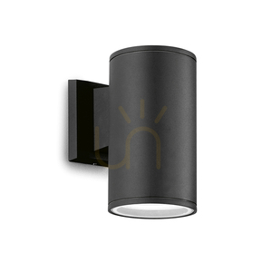 GES1003 Graphite Gea Luce Außenwandleuchte, IP65 small 0