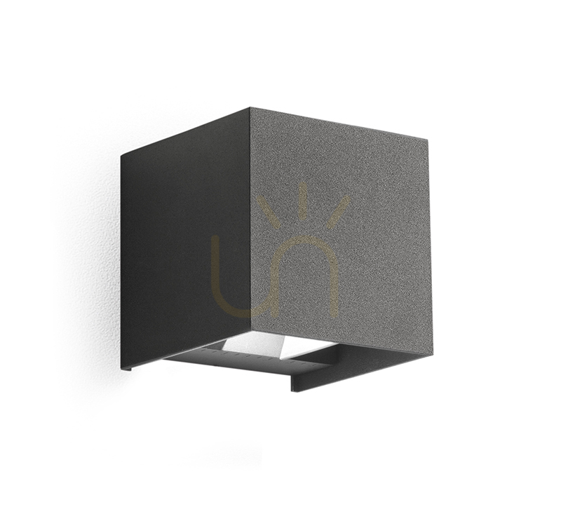 Gea Luce GES1024 Außenwandleuchte anthrazit LED 2×10 W IP65 12 cm
