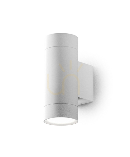 Prüfen Außenwandleuchte Up-Down GES1064 weiß 2xGU10 IP54 Gea Luce