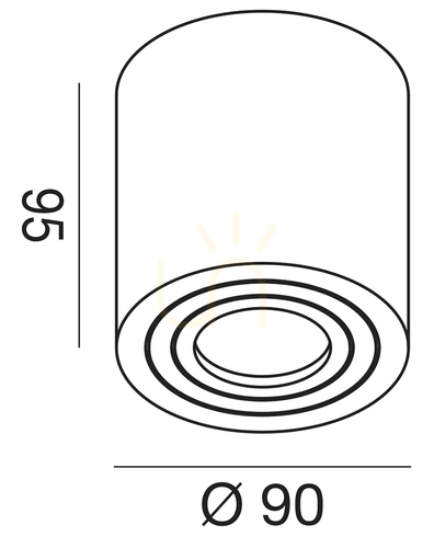 Prüfen GES1074 Graphite Gea Luce Deckenleuchte für den Außenbereich, IP65