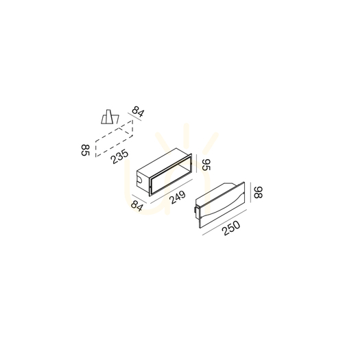 Prüfen Gea Luce GES2000C LED-Stufenleuchte weiß 13 W IP65