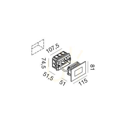 Prüfen GES2041 Gea Luce IP66 Treppenbeleuchtung