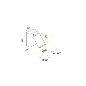 GES2071 Graphite Gea Luce Außenwandleuchte, IP65 small 1
